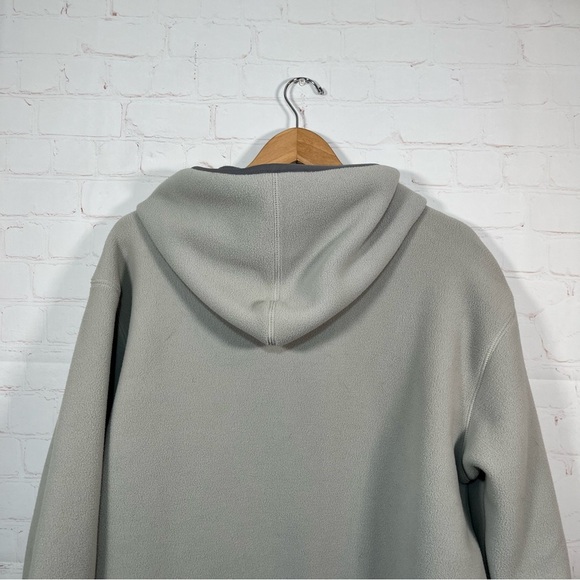 Old Navy Full Zip Hooded Fleece Jacket Mens Size Large Gray Thick Pockets - Picture 9 of 10